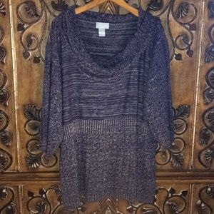 3X 26/28 Liz & Me sweater blouse